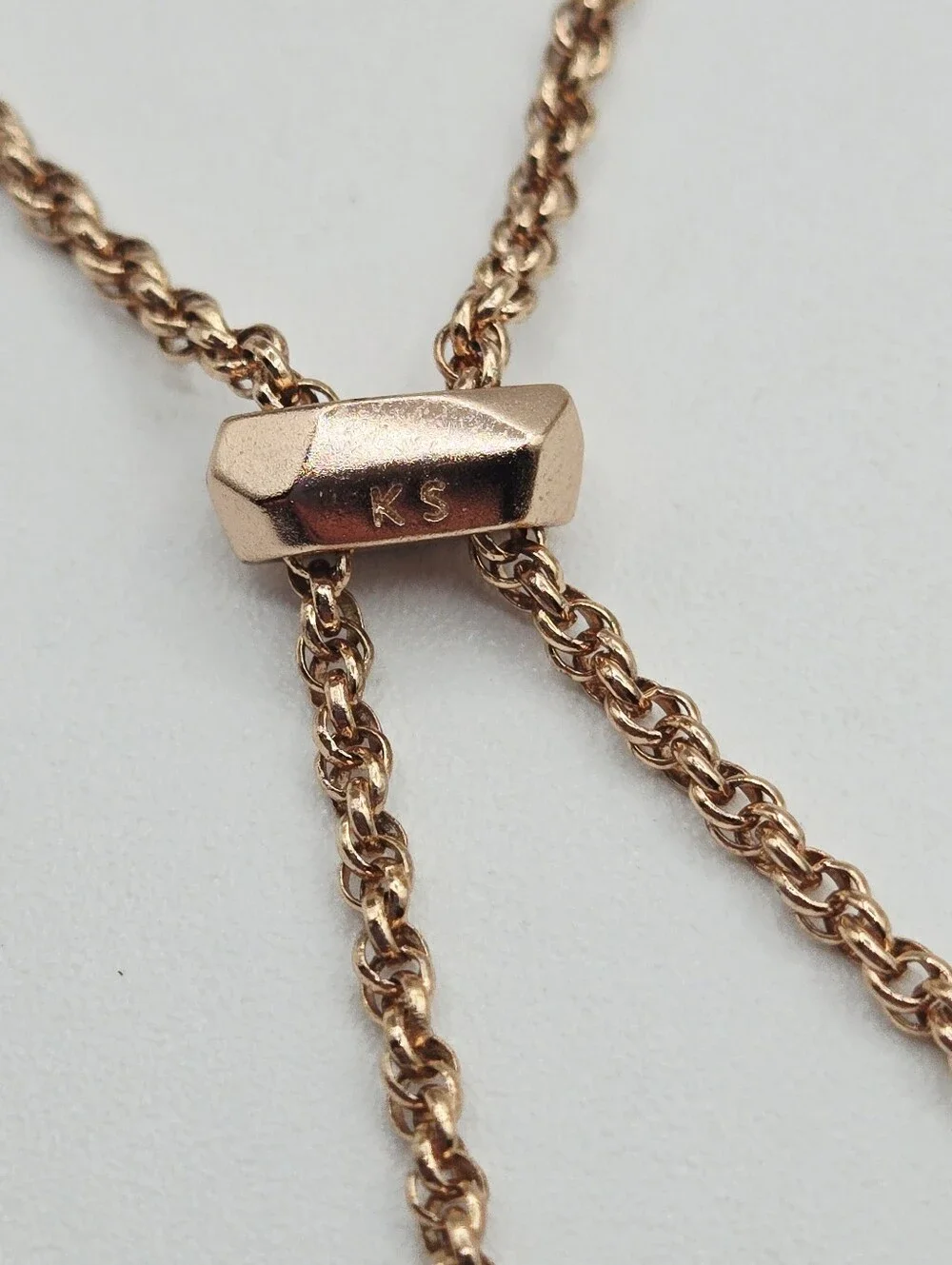 KENDRA SCOTT Rose Gold Multi-strand Adjustable Bracelet Crystals